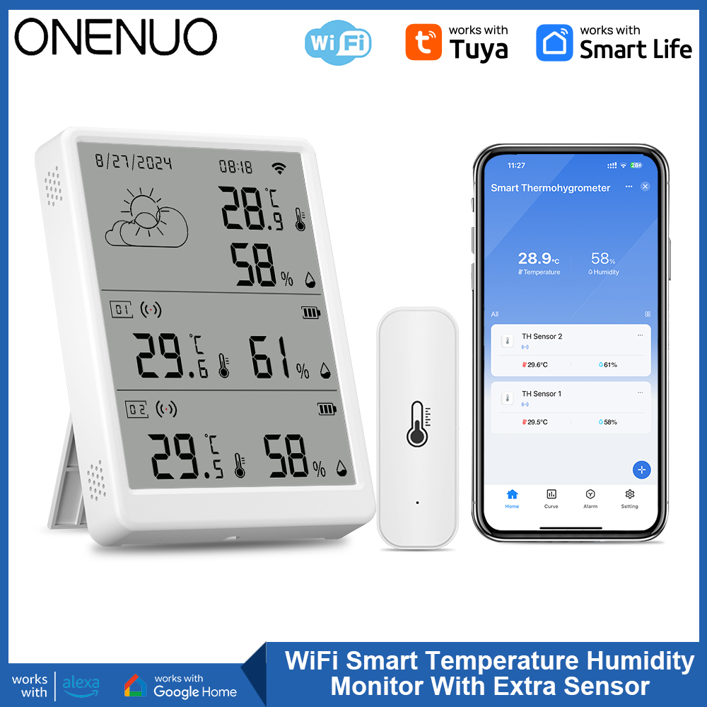 Smart Home Kit - Tuya WiFi Weather Station Temperature Sensor