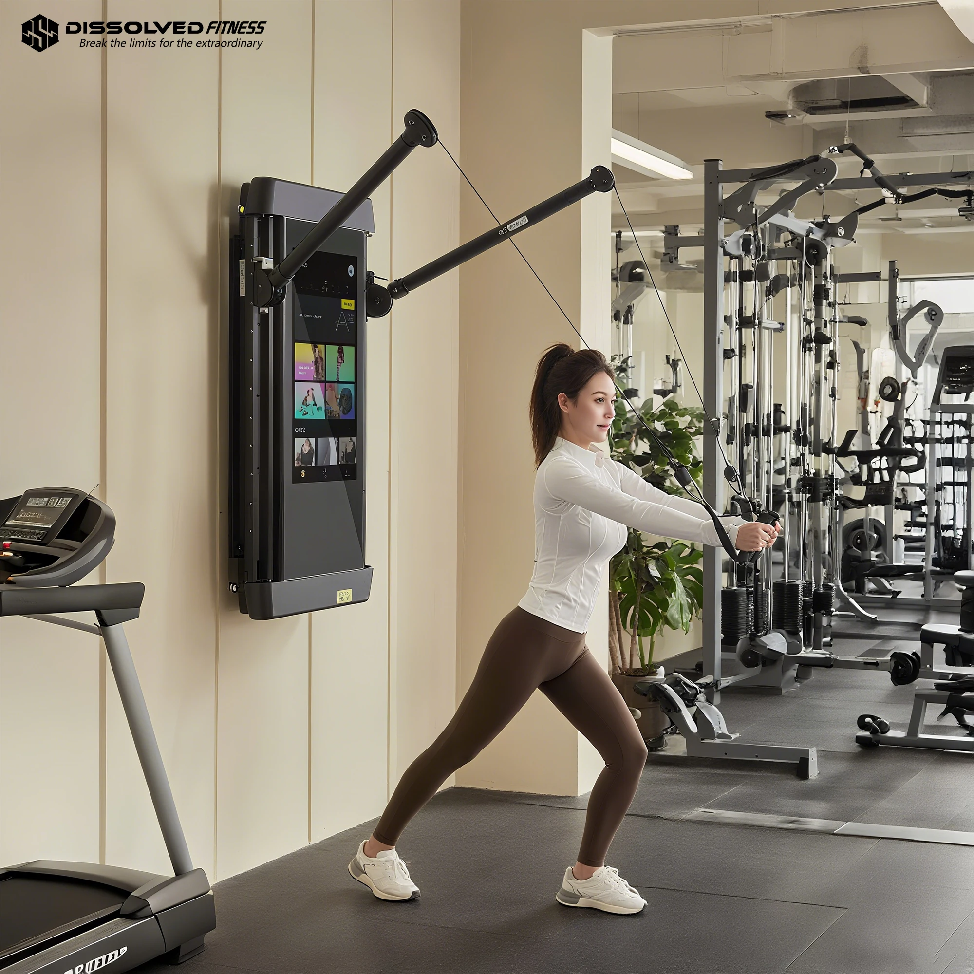 Smart Home Wifi - Smart AI LCD Training Mirror Wall-Mounted