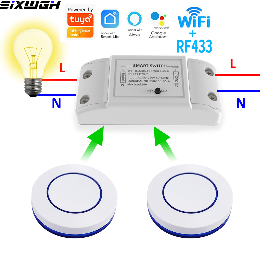 Tuya Smart Switch - 16A WiFi Tuya Smart Switch Wireless