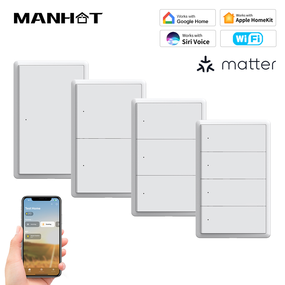 Tuya Smart Switch - MANHOT Homekit WiFi Smart Switch No