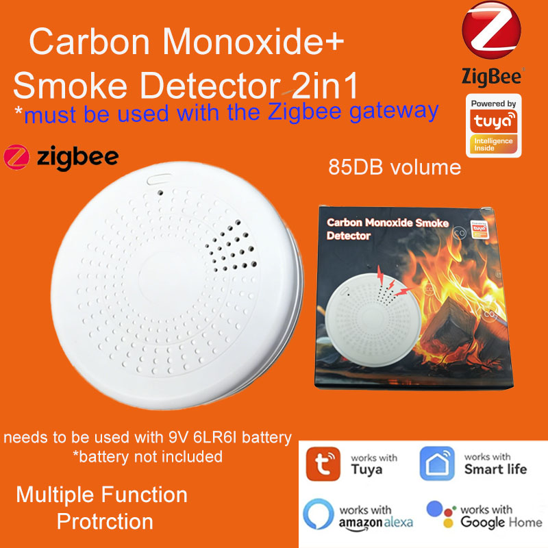 Smart Home Mqtt - 2-in-1 Zigbee Smoke CO Detector |