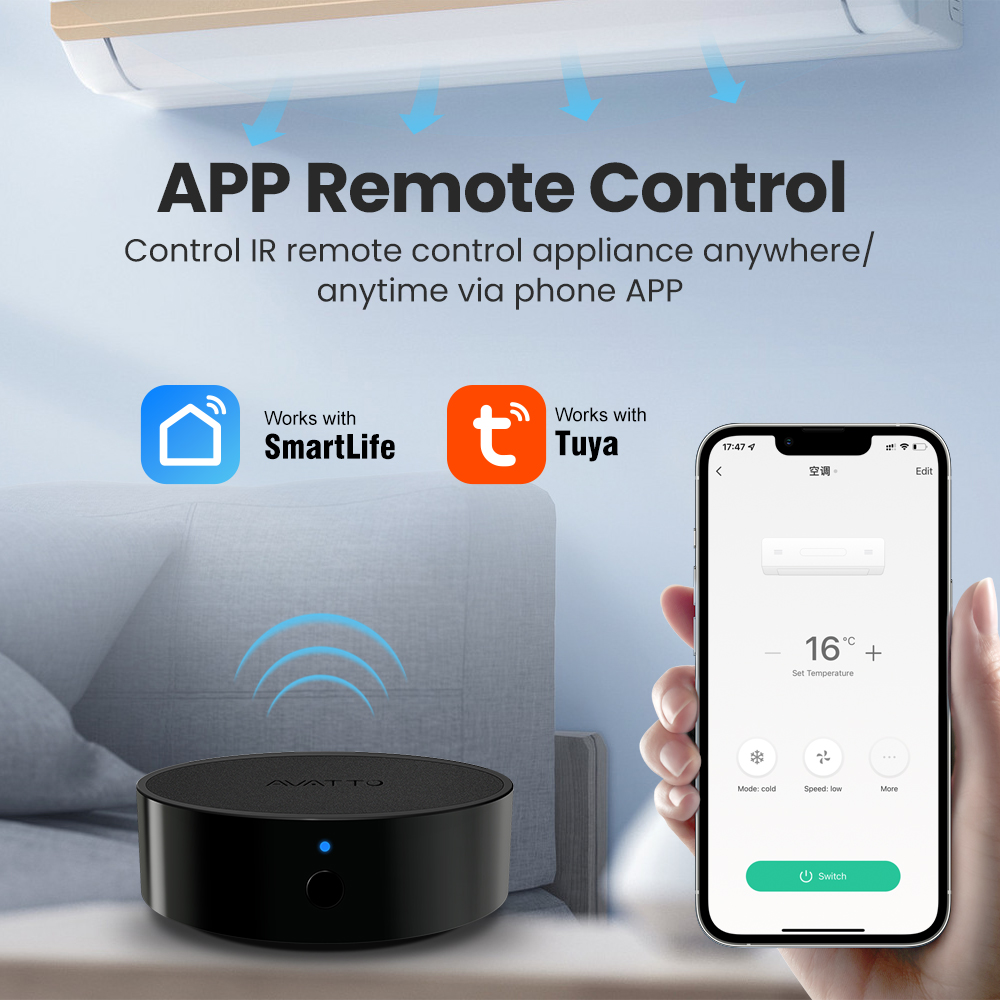 AVATTO Tuya WiFi IR Remote Con - огляд і ціна Smart Home Lg