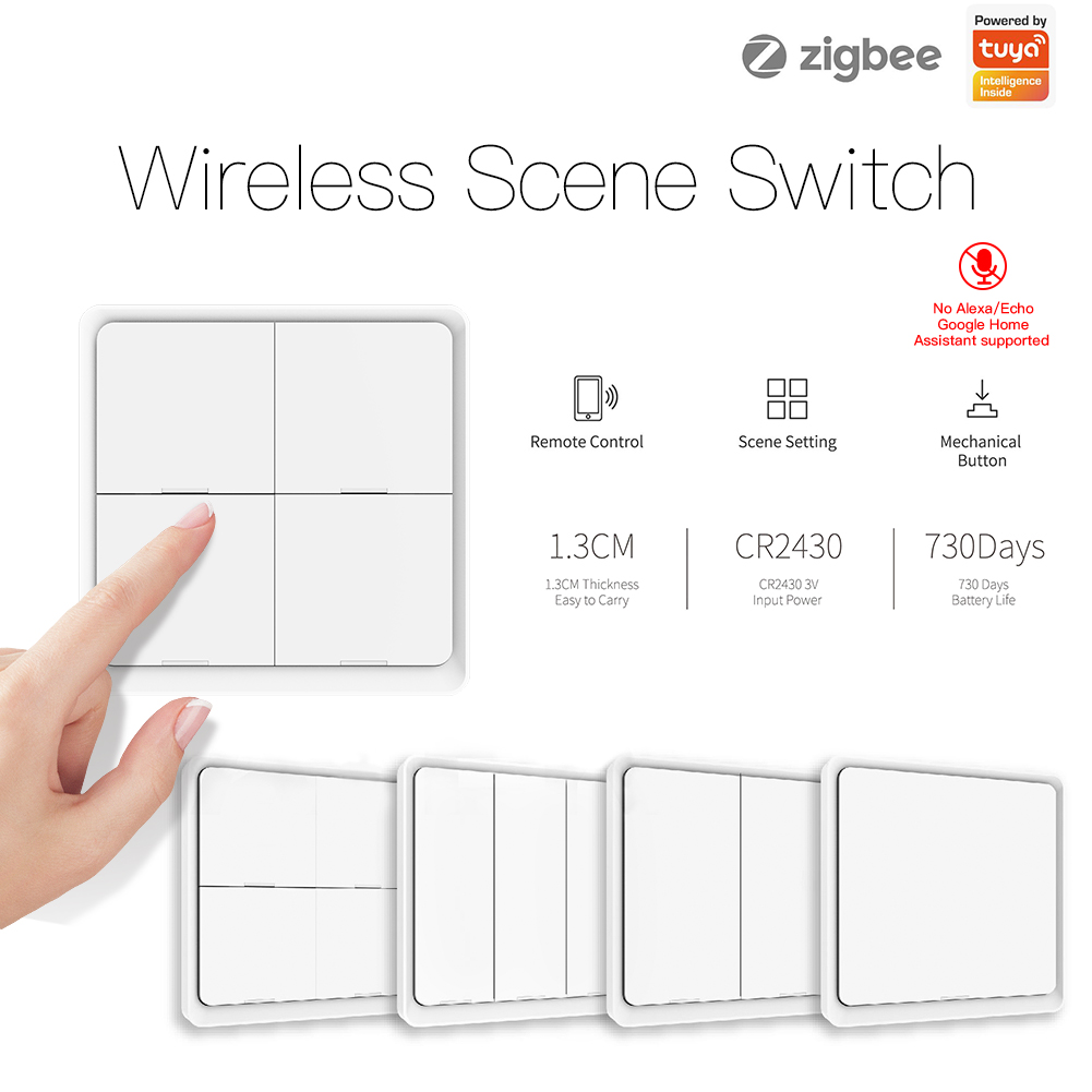 MOES ZigBee Wireless 12 Scene  - огляд і ціна Tuya Smart Switch