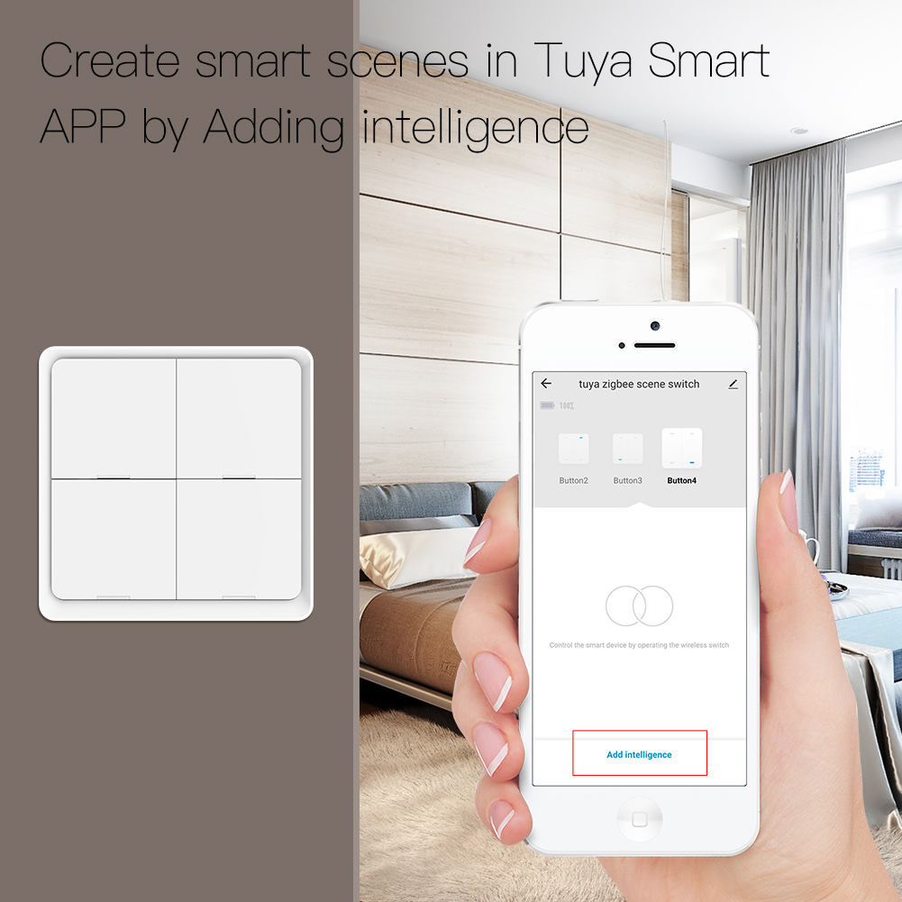 MOES ZigBee Wireless 12 Scene  - огляд і ціна Tuya Smart Switch