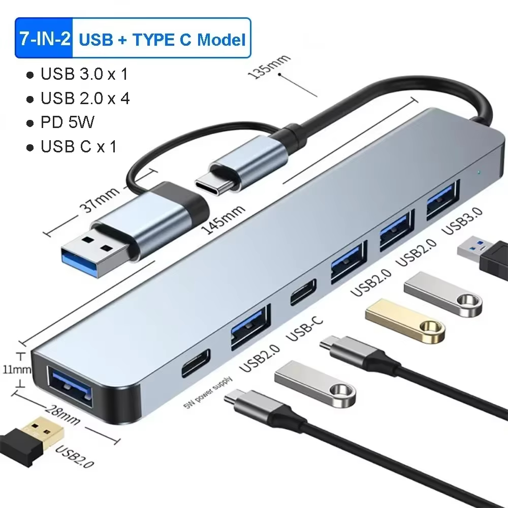 7 in 2 USB C Hub Expander Mult - огляд і ціна Smart Home Hub 2