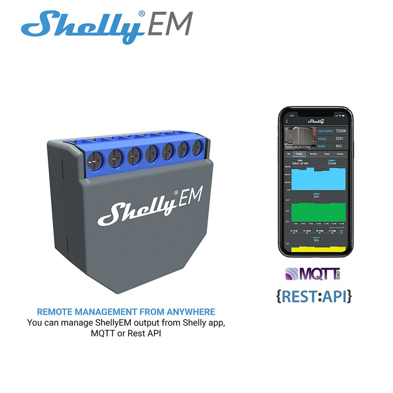 SHELLY EM Wifi Smart Life Cont - огляд і ціна Smart Home Wifi