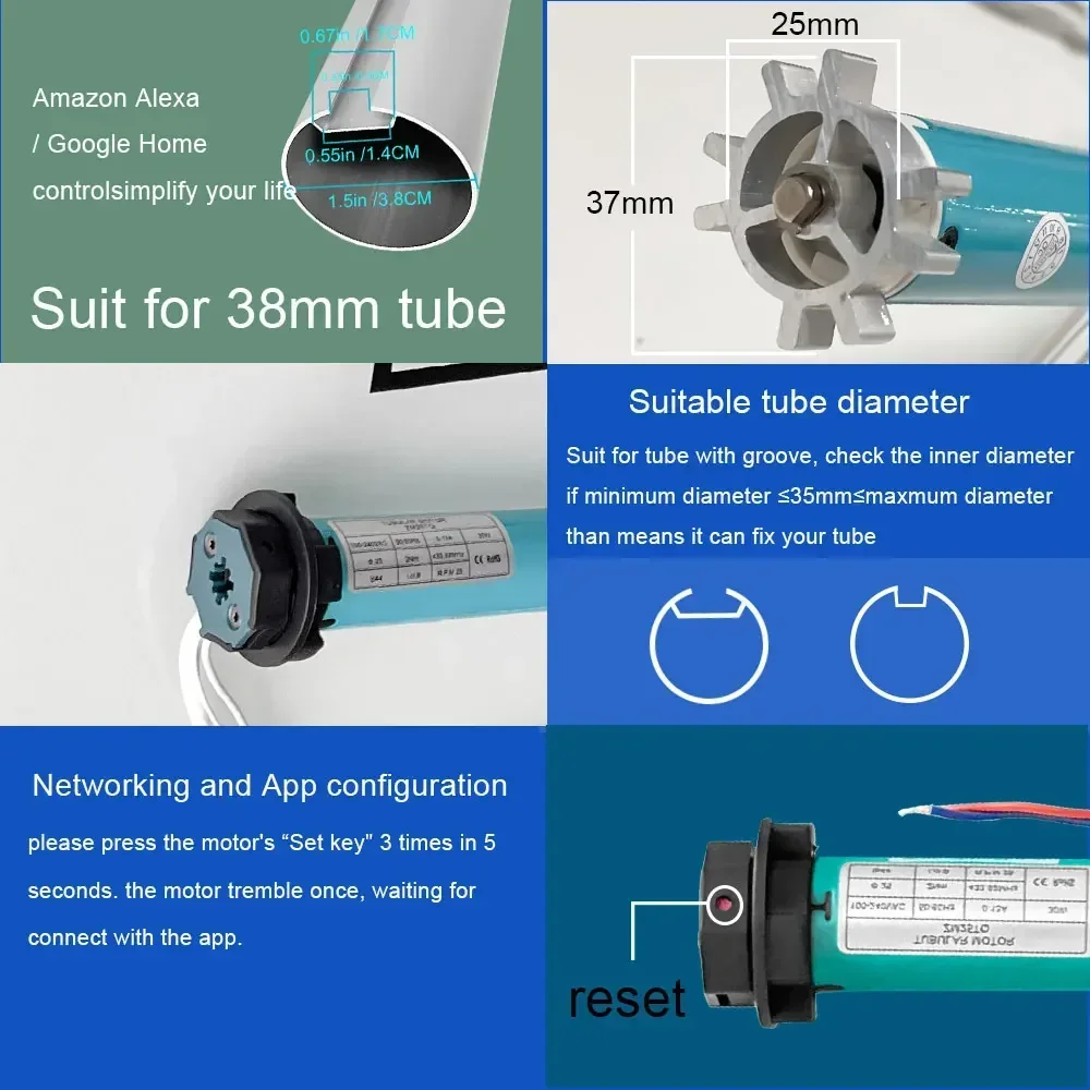 SZMYQ 25mm 2N Tuya Smart Curta - огляд і ціна Smart Home System
