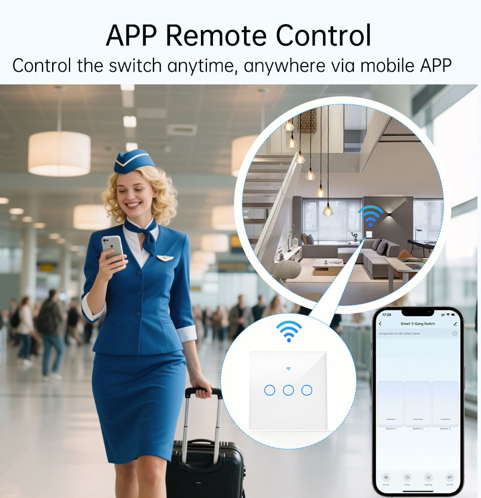 WiFi RF 433mhz Touch Wall Ligh - огляд і ціна Tuya Smart Switch