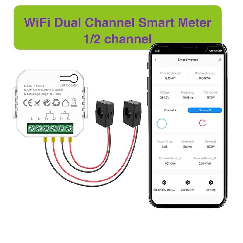 Tuya Wifi Smart Power Meter wi - огляд і ціна Smart Home Wifi