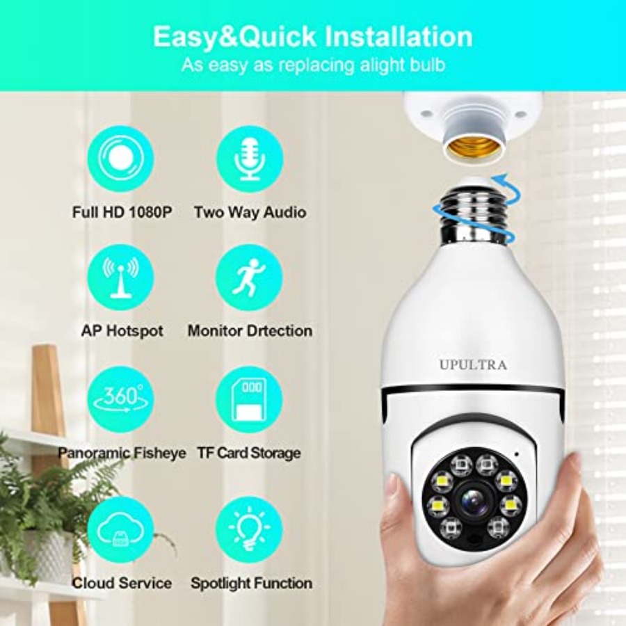 Light Bulb 1080P Security Wire - огляд і ціна Smart Home Wifi