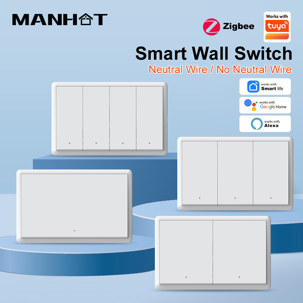 MANHOT ZigBee3.0 Smart Switch  - огляд і ціна Tuya Smart Switch