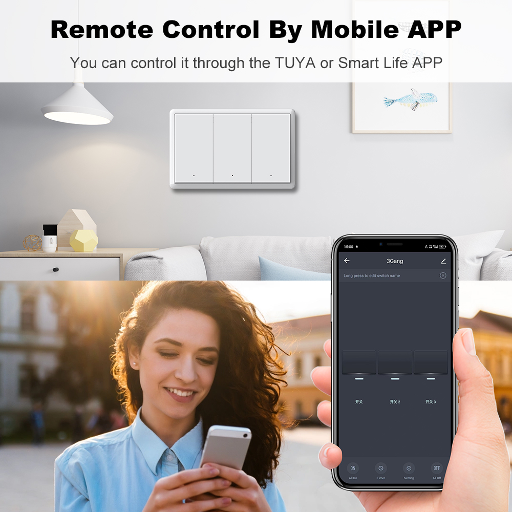 MANHOT ZigBee3.0 Smart Switch  - огляд і ціна Tuya Smart Switch