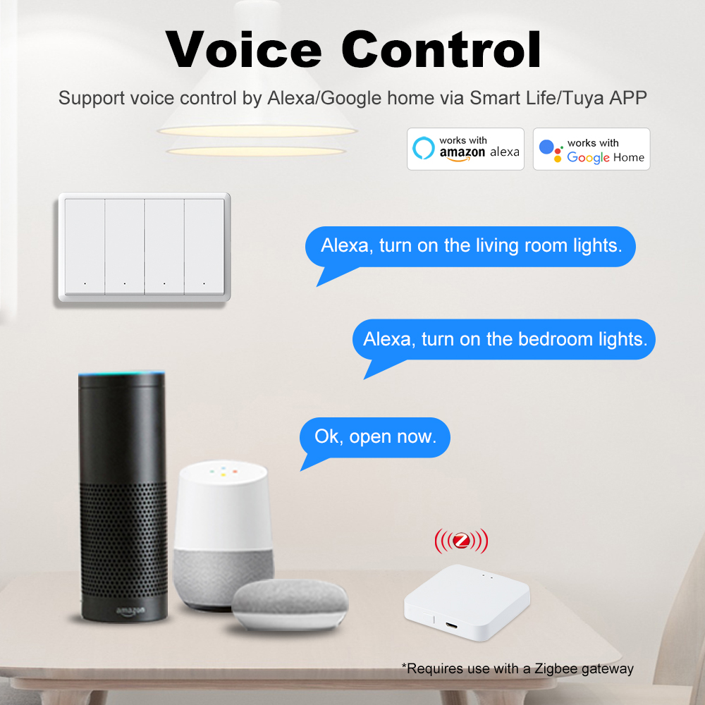 MANHOT ZigBee3.0 Smart Switch  - огляд і ціна Tuya Smart Switch