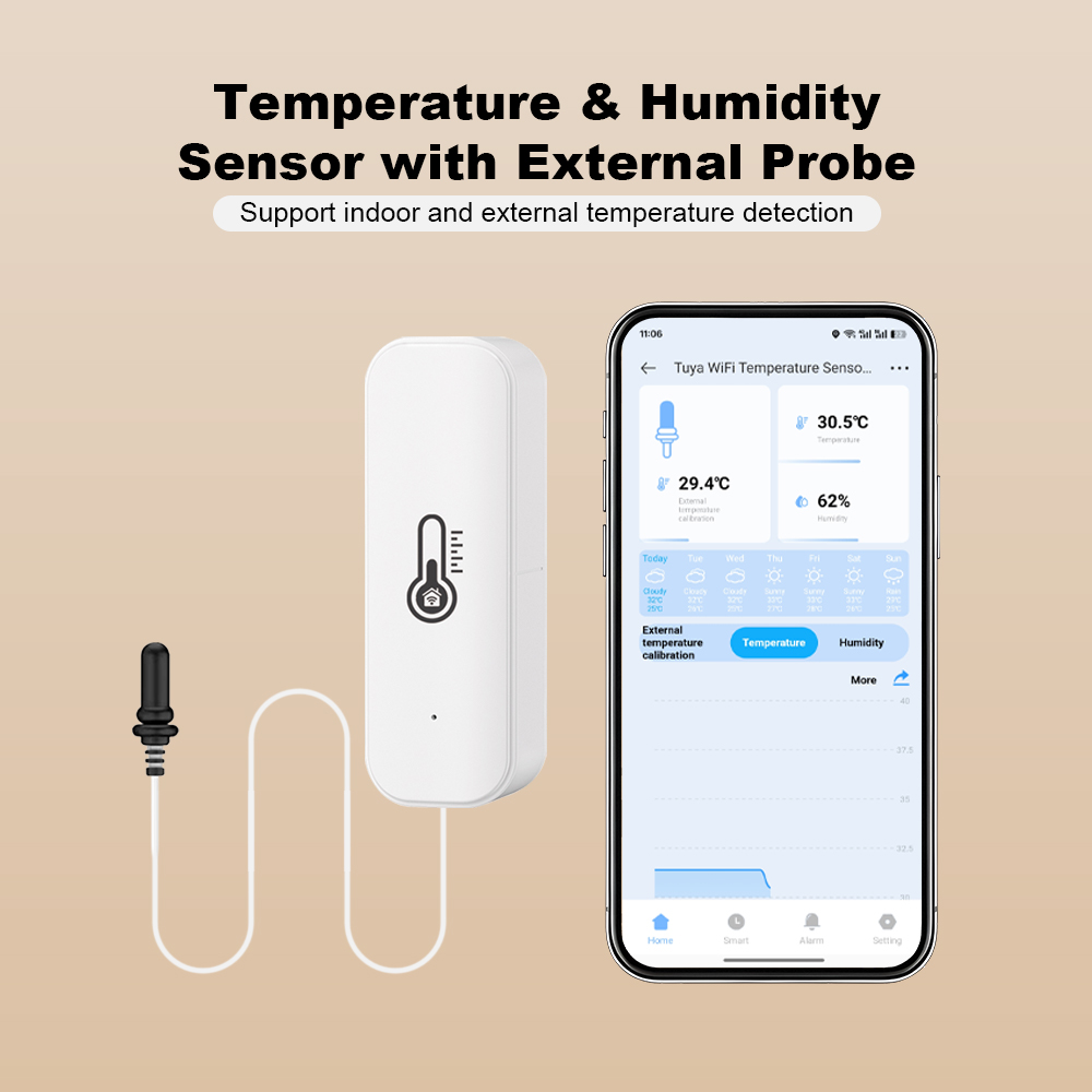 2026 New Tuya WiFi Humidity Te - огляд і ціна Smart Home For Living